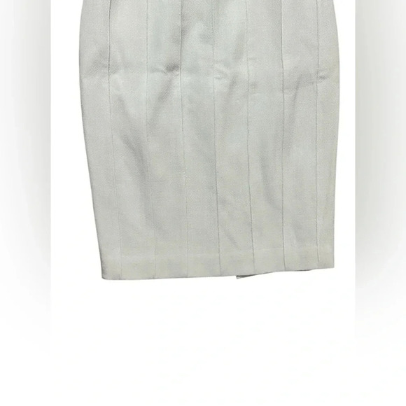 Designer Amelia Toro Mint Green Wool Pencil Skirt Size 4 - Picture 3 of 5